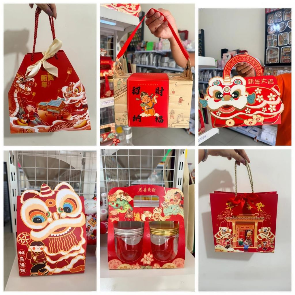 Box Tenteng Hampers Imlek/ Box Imlek Tenteng Hampers New Year Chinese/ Kotak Hampers Imlek
