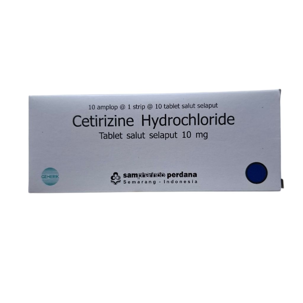 cetirizine box 100 tablet sampharindo