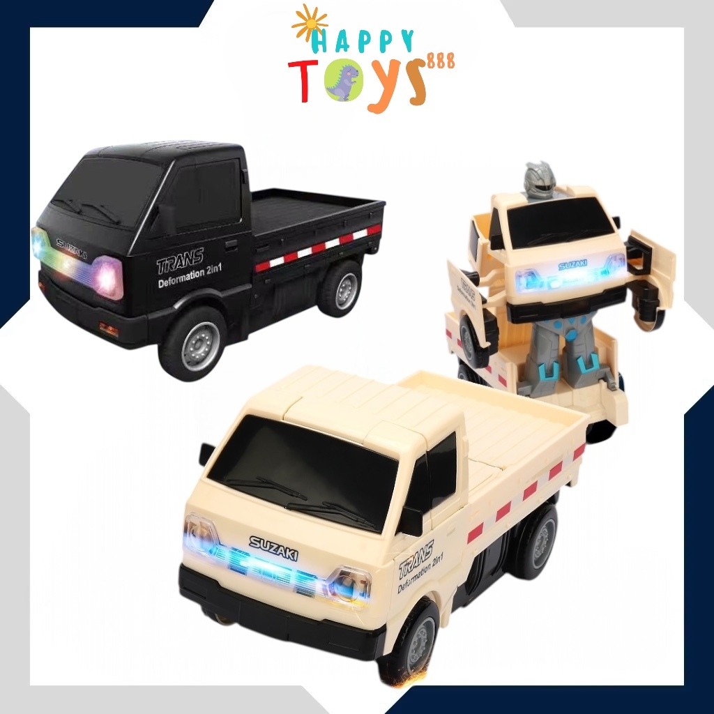 Happytoys.888 #D44 Mainan Mobil Pickup L300 Bisa Berubah Jadi Robot Mainan Mobil Robot Mainan Anak Laki