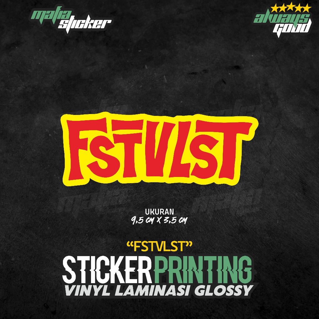 STICKER/STIKER PRINT CUT FSTVLST | BAND SERIES