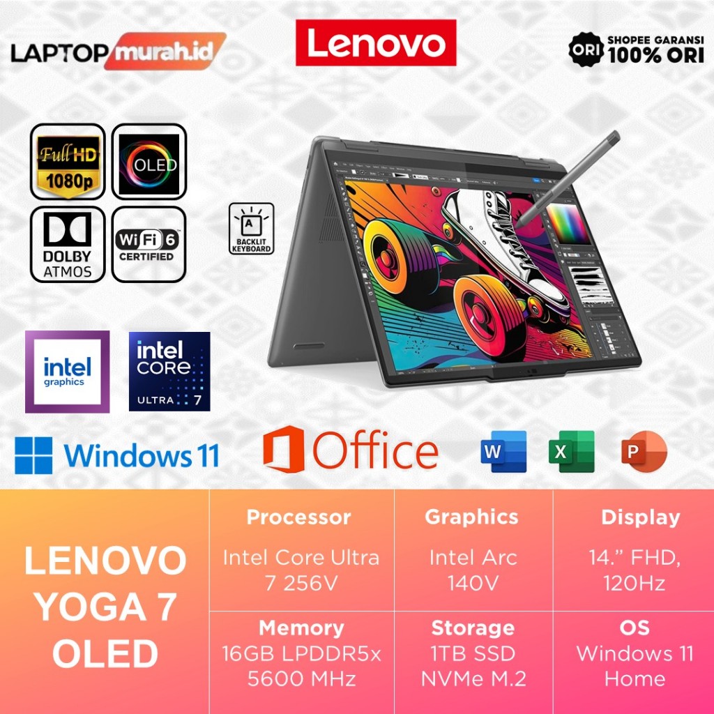 Lenovo Yoga 7 2IN1 14" OLED Ryzen 7 16GB 1TB