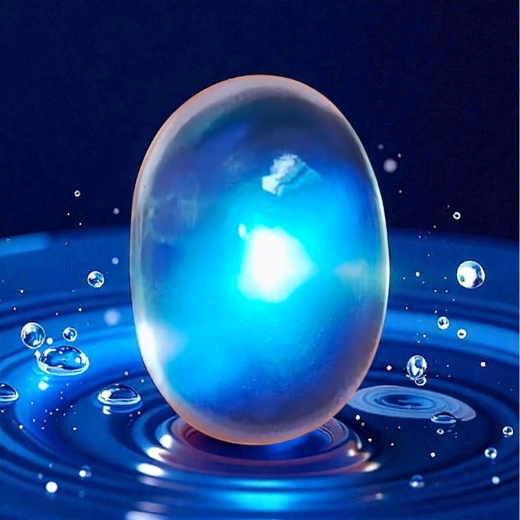 NATURAL MOONSTONE, Biduri bulan, Biduri laut (CEYLON)