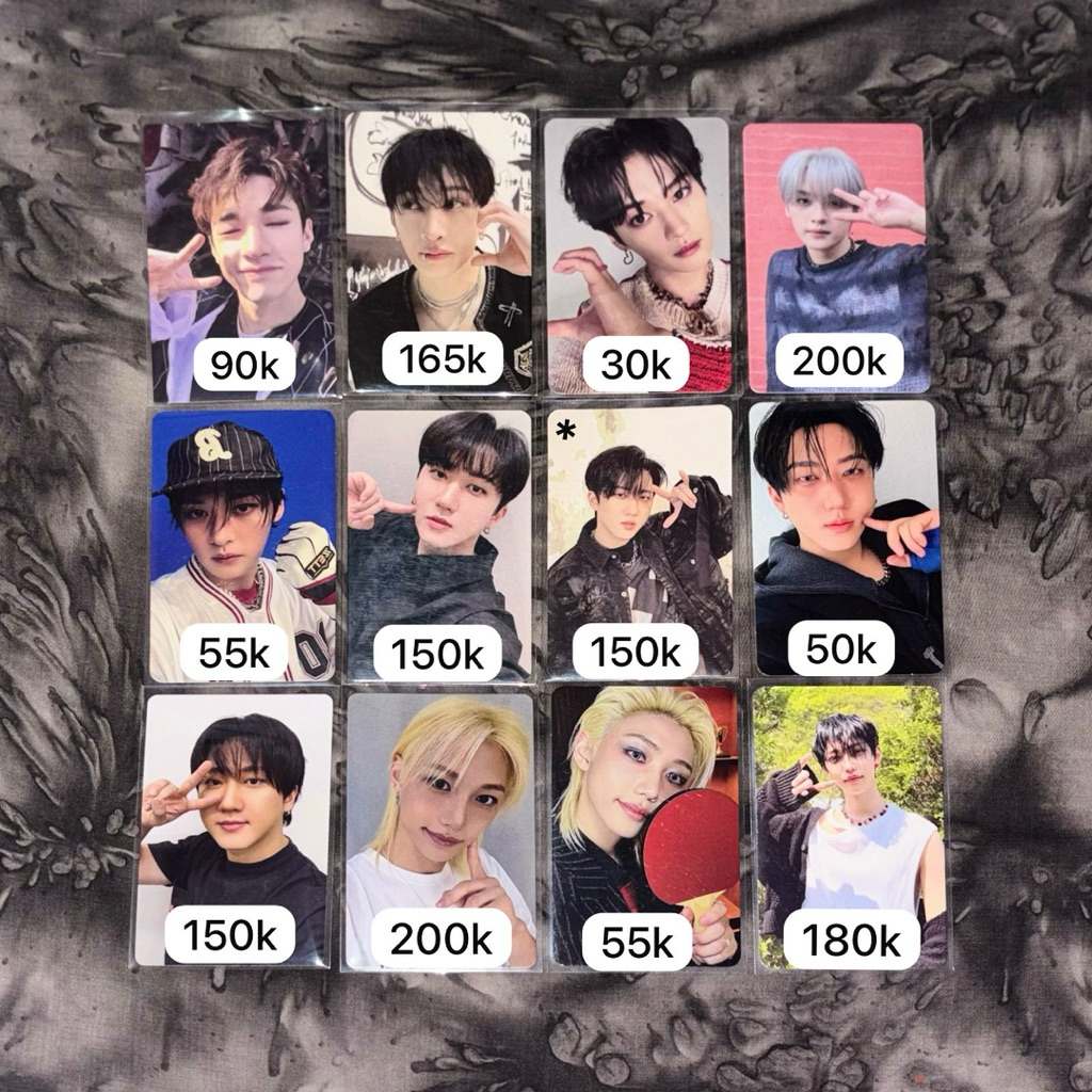 Stray Kids POB Photocard Benefit PC Album Bangchan Lee Know Changbin Hyunjin Han Felix Seungmin I.N