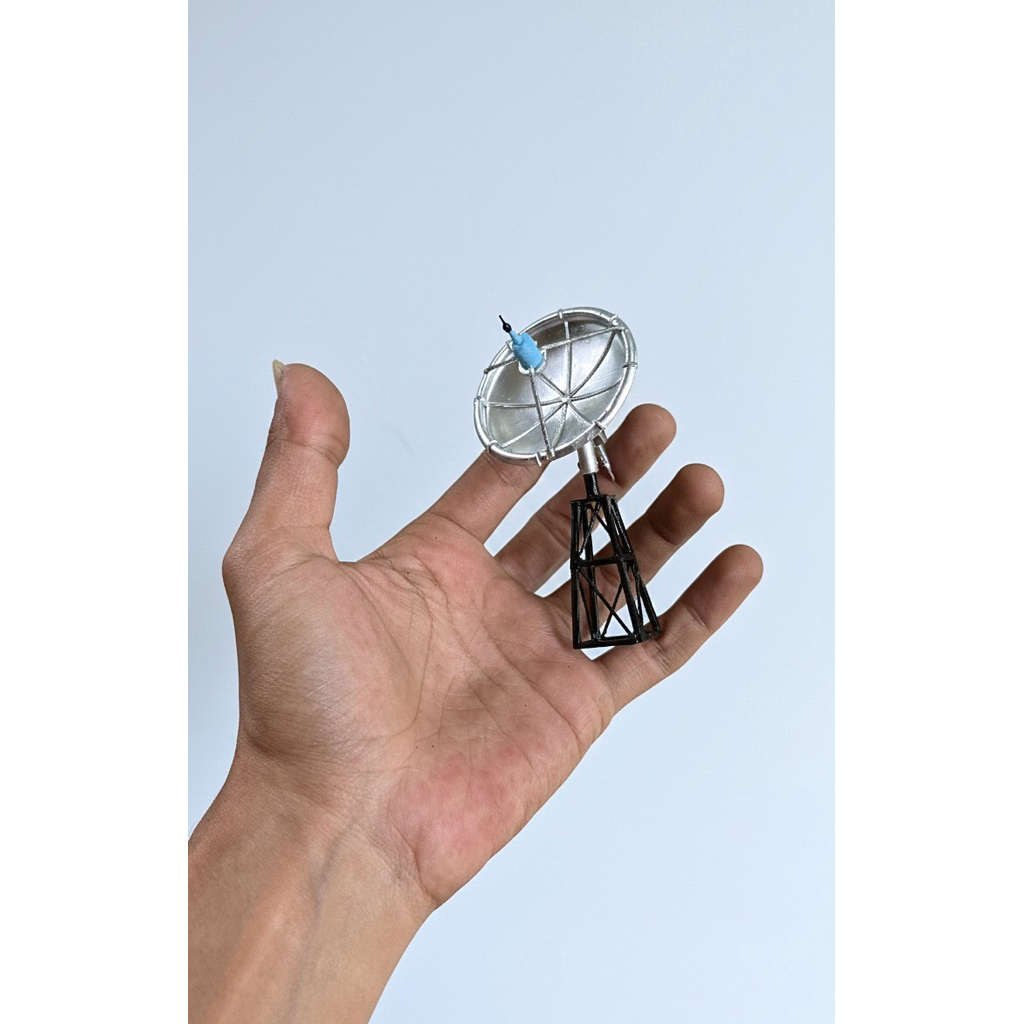Miniatur maket parabola untuk accesories diorama/maket rumah