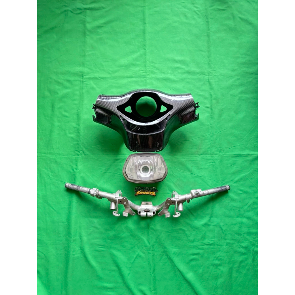 batok kepala sprint vespa matic set stang headlamp