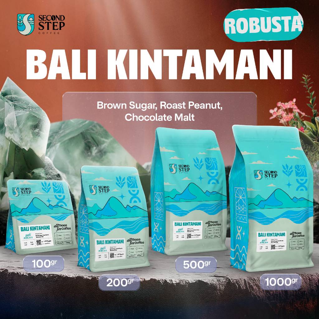 Second Step Coffee Kopi Robusta Bali Kintamani Coffee Espresso Roasted Beans Biji Bubuk