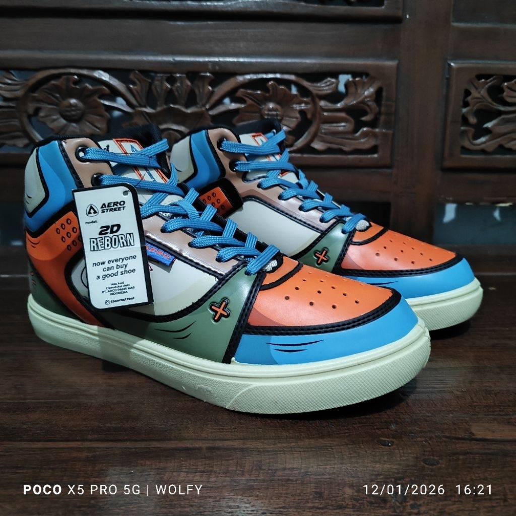 Aerostreet 2D Reborn Biru Oranye size 42