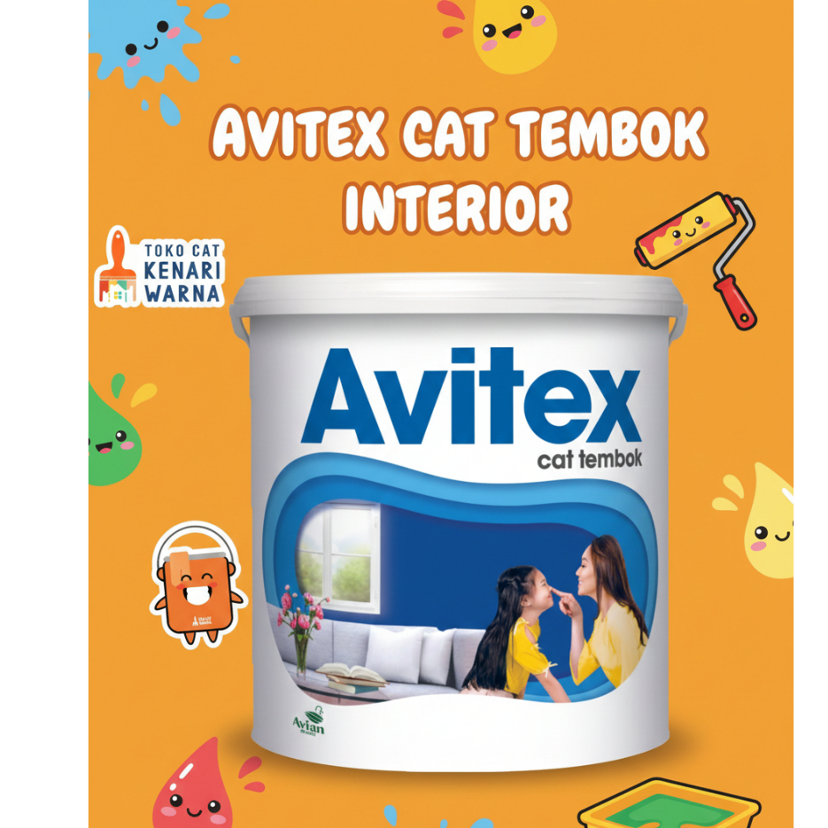 AVITEX CAT TEMBOK (TINGTING) - CAT TEMBOK INTERIOR 5 kg
