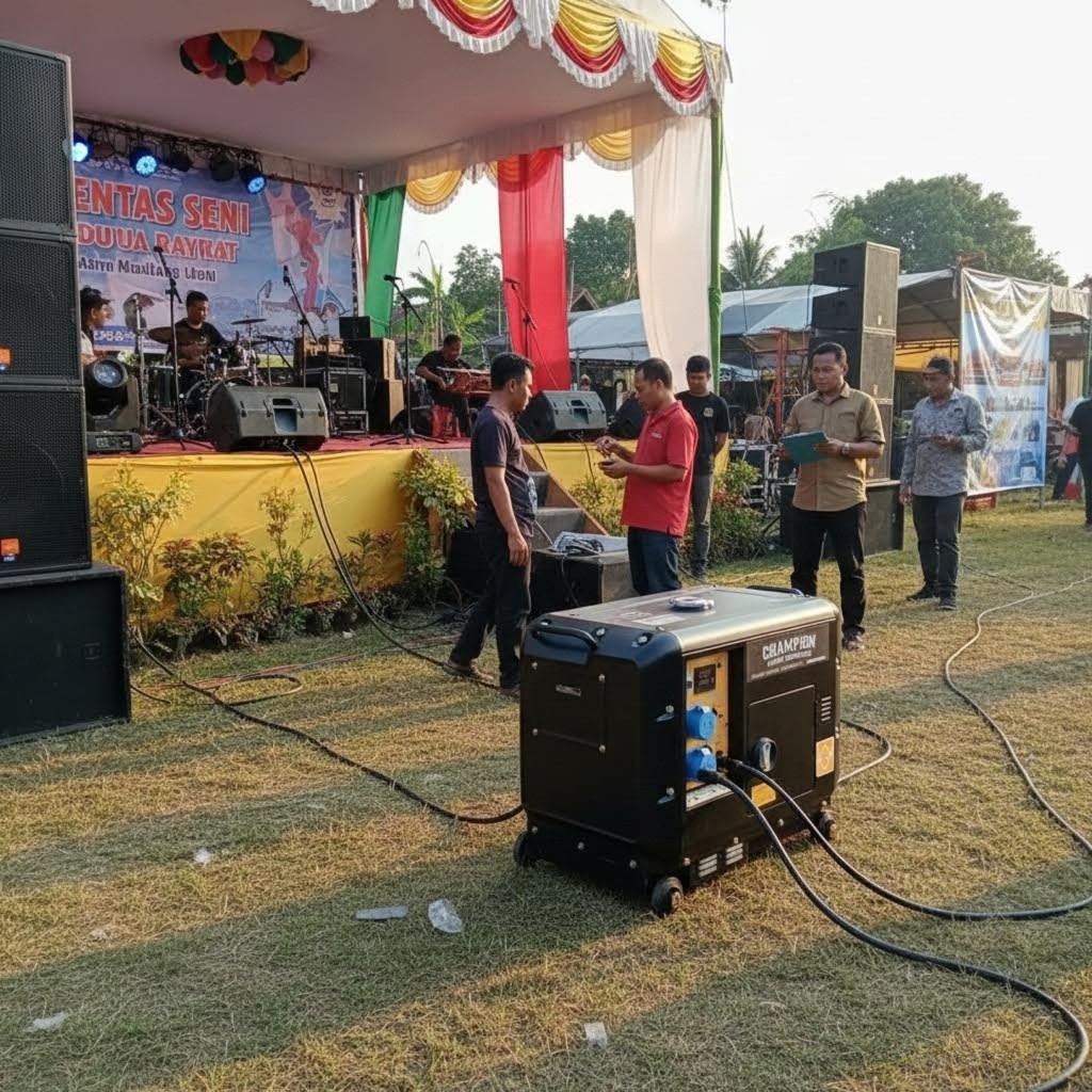 Genset Silent 5000 Watt Generator Champion CEM 8000s / Genset Silent Diesel