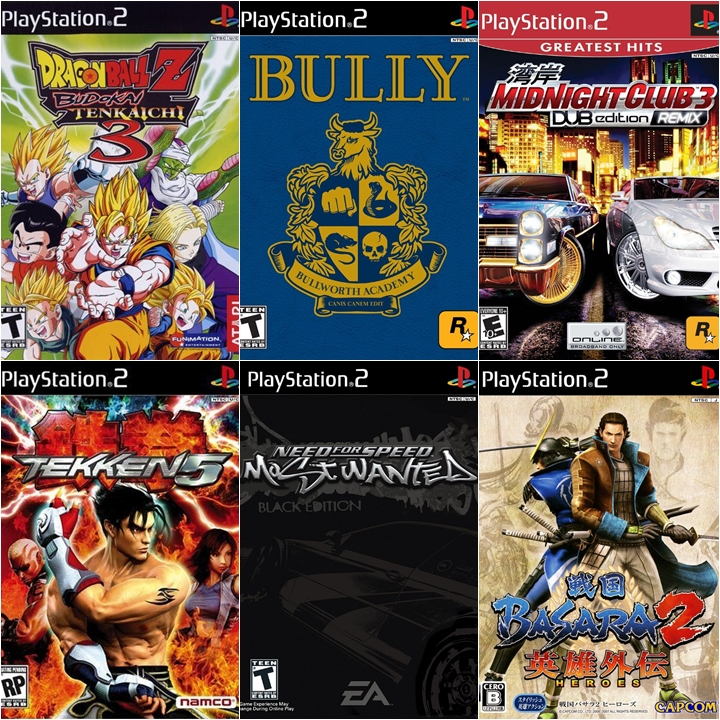 kaset cd dvd ps2 kemasan hemat judul bisa request