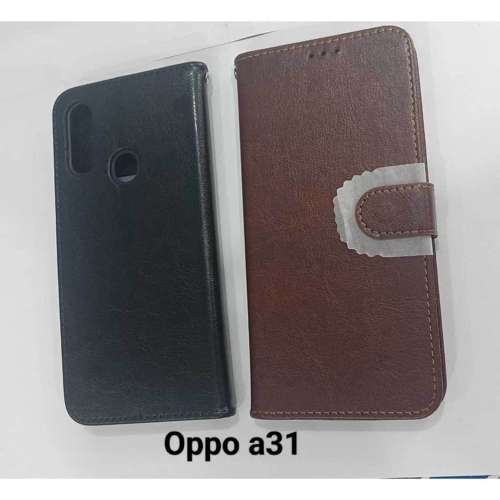 SILIKON/FLIP COVER/SOFCASE/DOMPET HP/SLOT KARTU+TALI GANTUNGAN OPPO A31