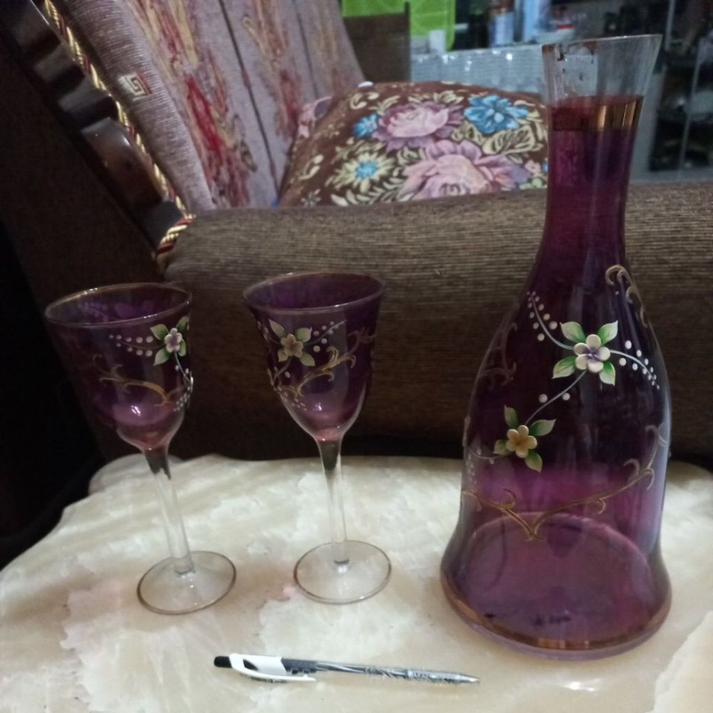 Set Pitcher Gelas Bohemia