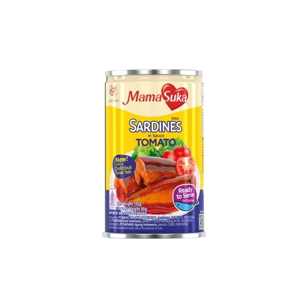 Sarden Saus Tomat Mamasuka 155 Gr / Sarden Mamasuka / Sarden Saos Tomat Mamasuka 155 Gr / Sarden Mam