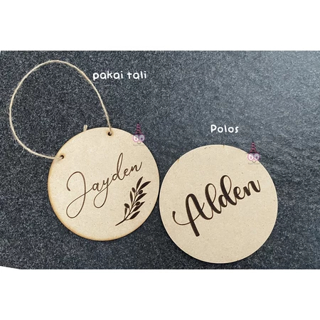 CUSTOM Papan Nama Bayi Kayu | Papan Kayu Nama Anak | | Papan Kayu Nama Baby | Hospital Board | Wood 