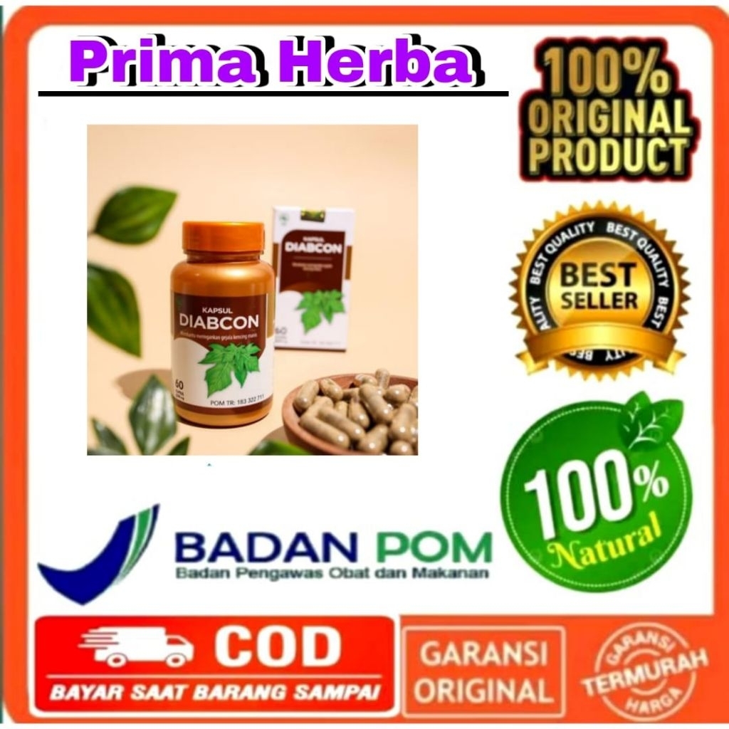 Kapsul Diabcon Asli Obat Diabetes Herbal Kapsul Diabcon Original Obat Gula Darah Aman Diabcon Diabet