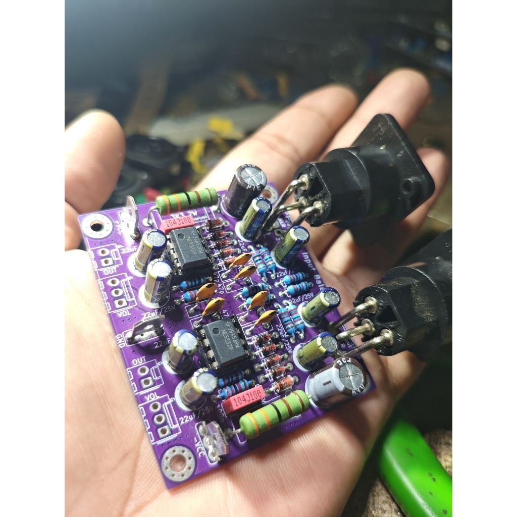 Input balance kecil double layer stereo