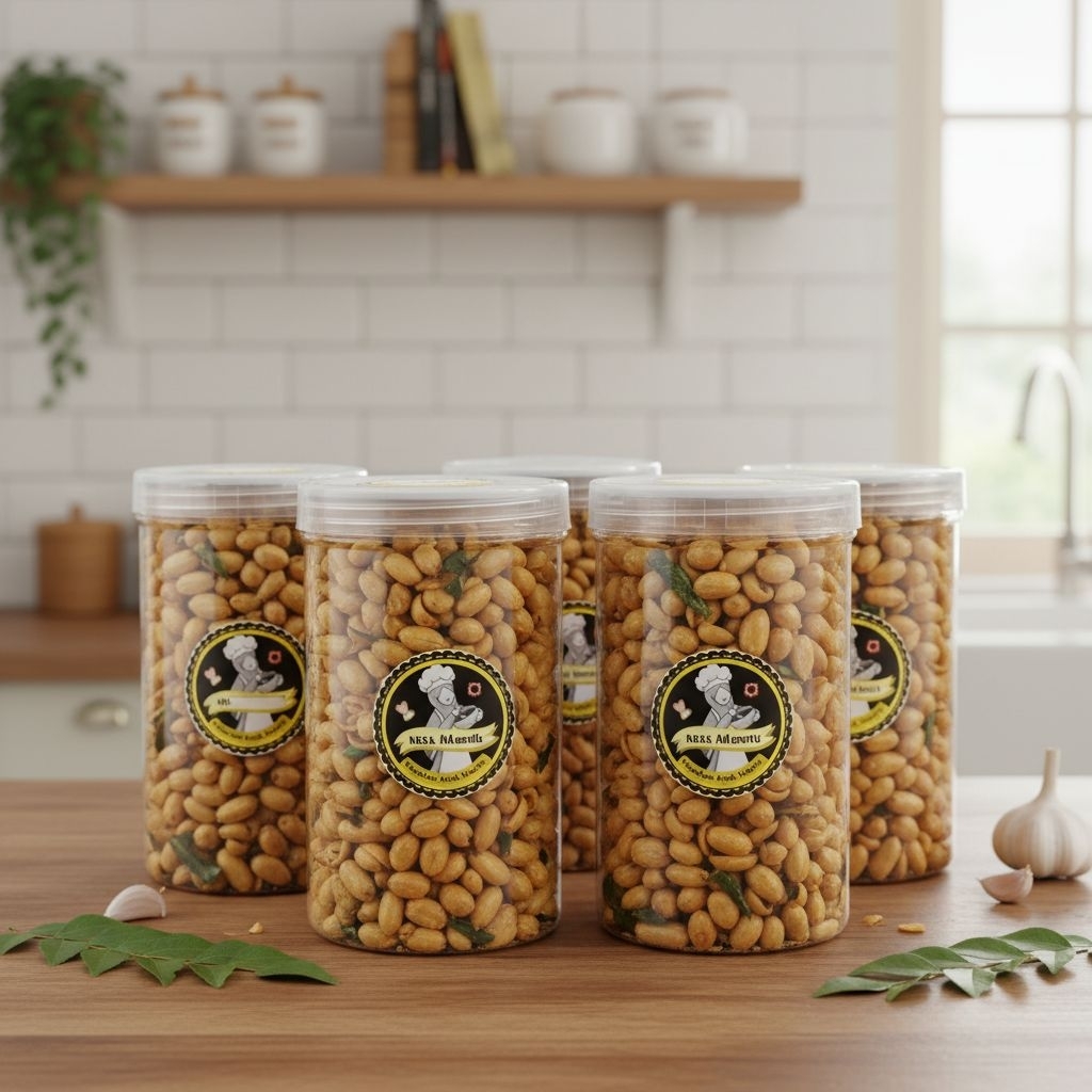 Kacang Bawang Daun Jeruk / 500 gr / toples