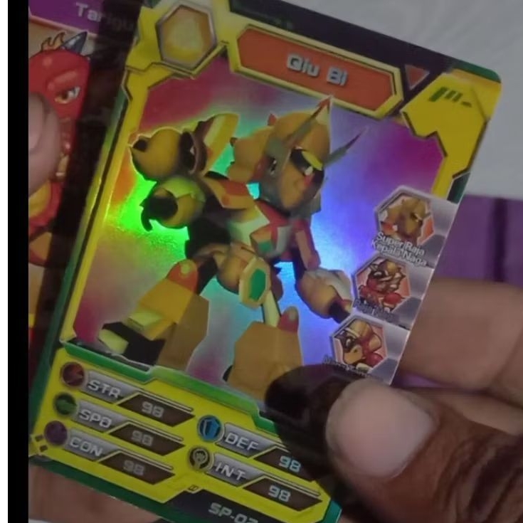 kartu dragon warrior hologram