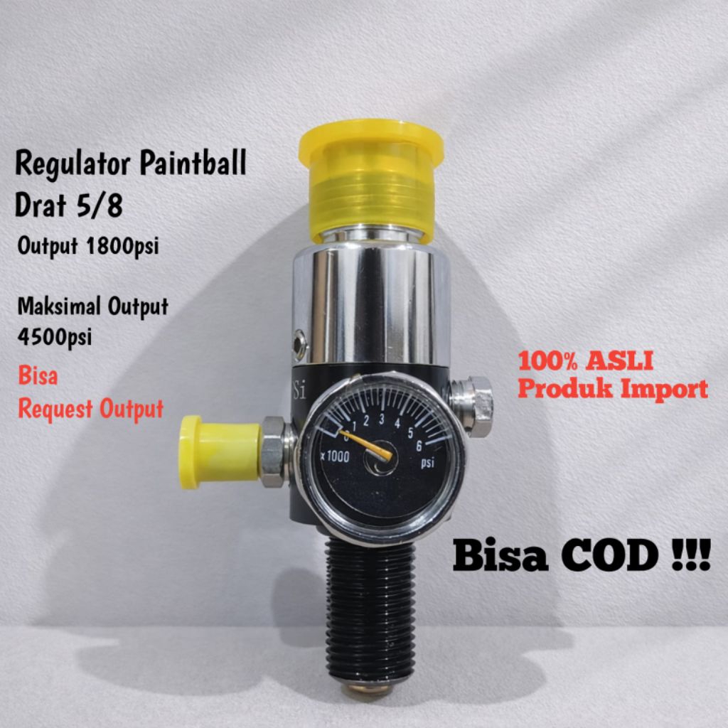 Regulator PCP Paintball, Regulator Paintball, Regulator Paintball Drat 5/8, Regulator PCP High Press