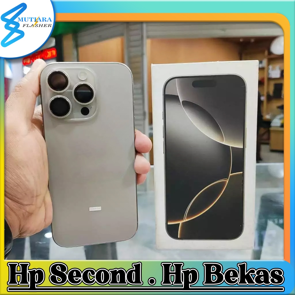 iPhone 16 Pro 128GB iBox Bekas Original Flasher Store
