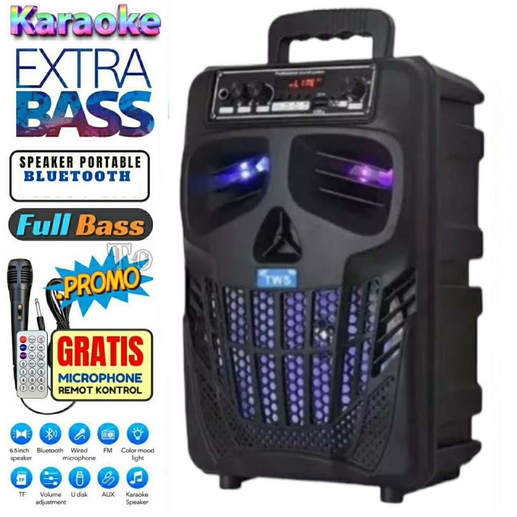 Speaker Bluetooth BRAIN POWER-7801 FREE MIC Speaker Multimedia Bisa Untuk Karaoke //Rejeki