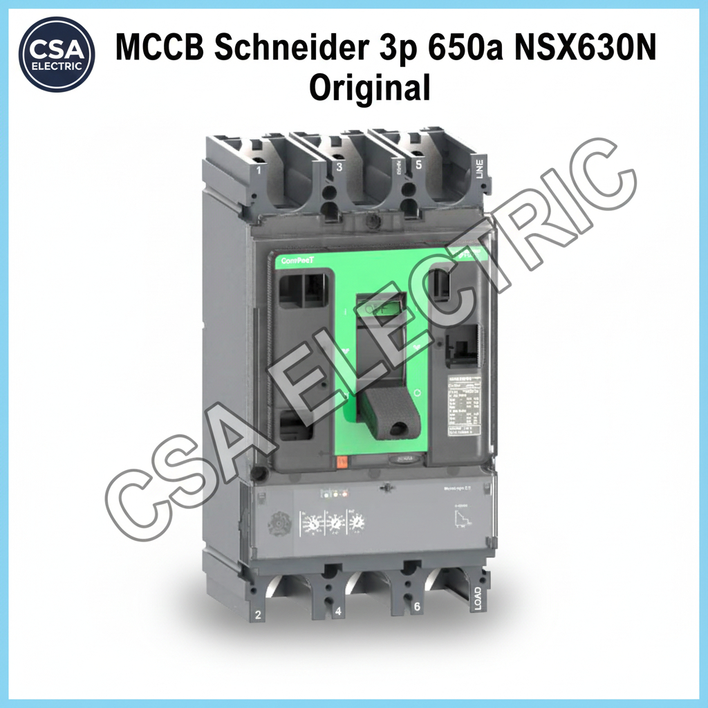 MCCB Schneider 3p 630a NSX630N 3 Phase 630 Ampere 50kA C63N32D630 New