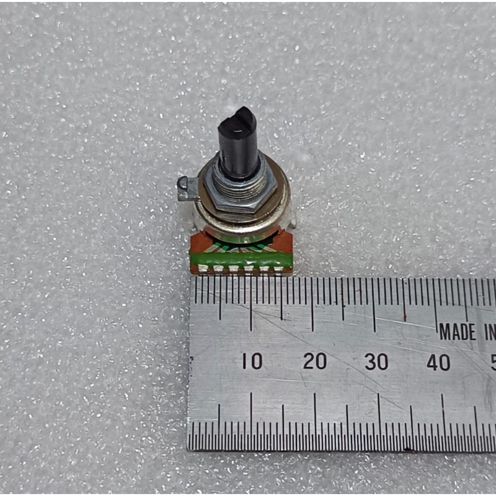 Potensio drat kaki sisir tekuk 6 pin 50k ohm