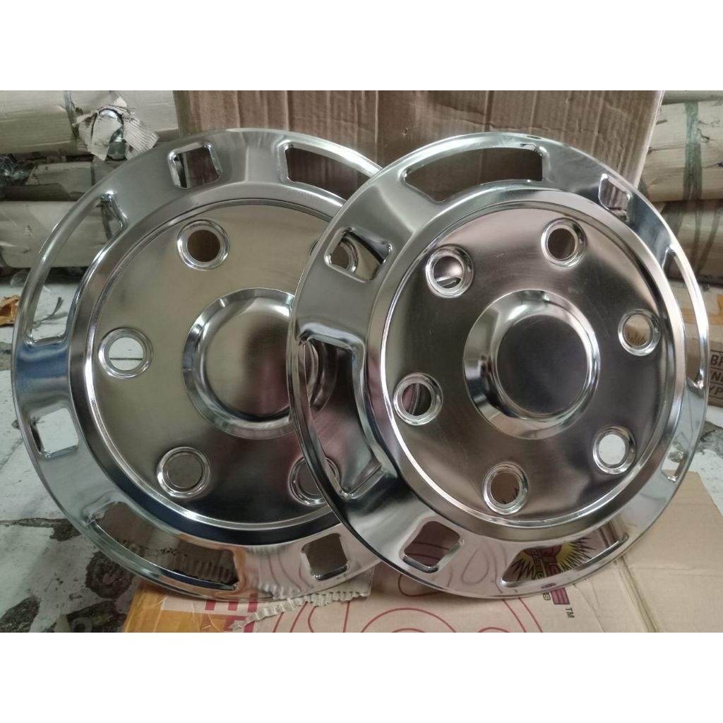 Dop Roda/Weldop Truk/Bus Medium Ring 16 Lubang 6 Depan Aja (2pcs)