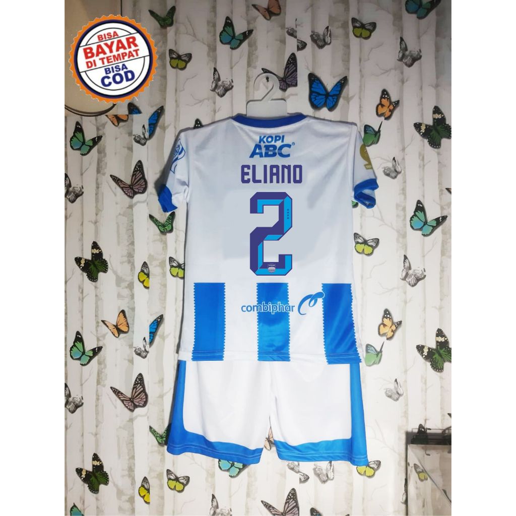 JERSEY Eliano Reijnders Nomor punggung 2 | Jersey Persib ACL Putih Printing | Jersey Kiper Persib ma