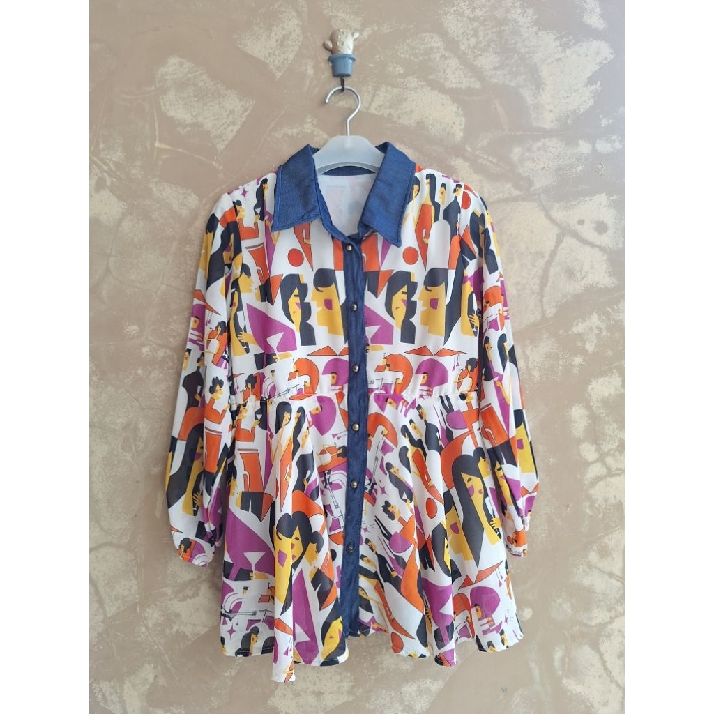 PRELOVED BLUS SIFON LENGAN PANJANG FASHION BAJU ATASAN WANITA BLUS ADEM REMAJA DEWASA WARNA MURAH NY