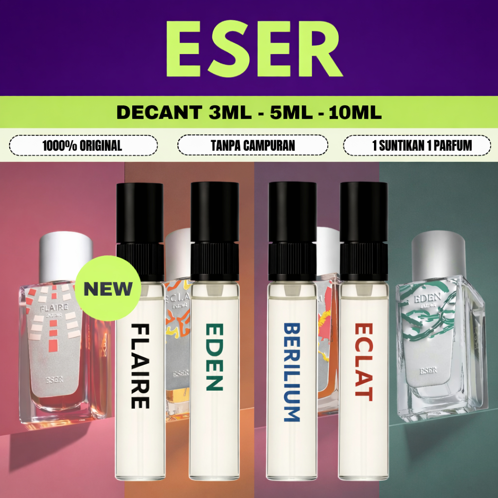 Decant / Tester ESER Parfum ECLAT EDEN BERILIUM Original Part 2
