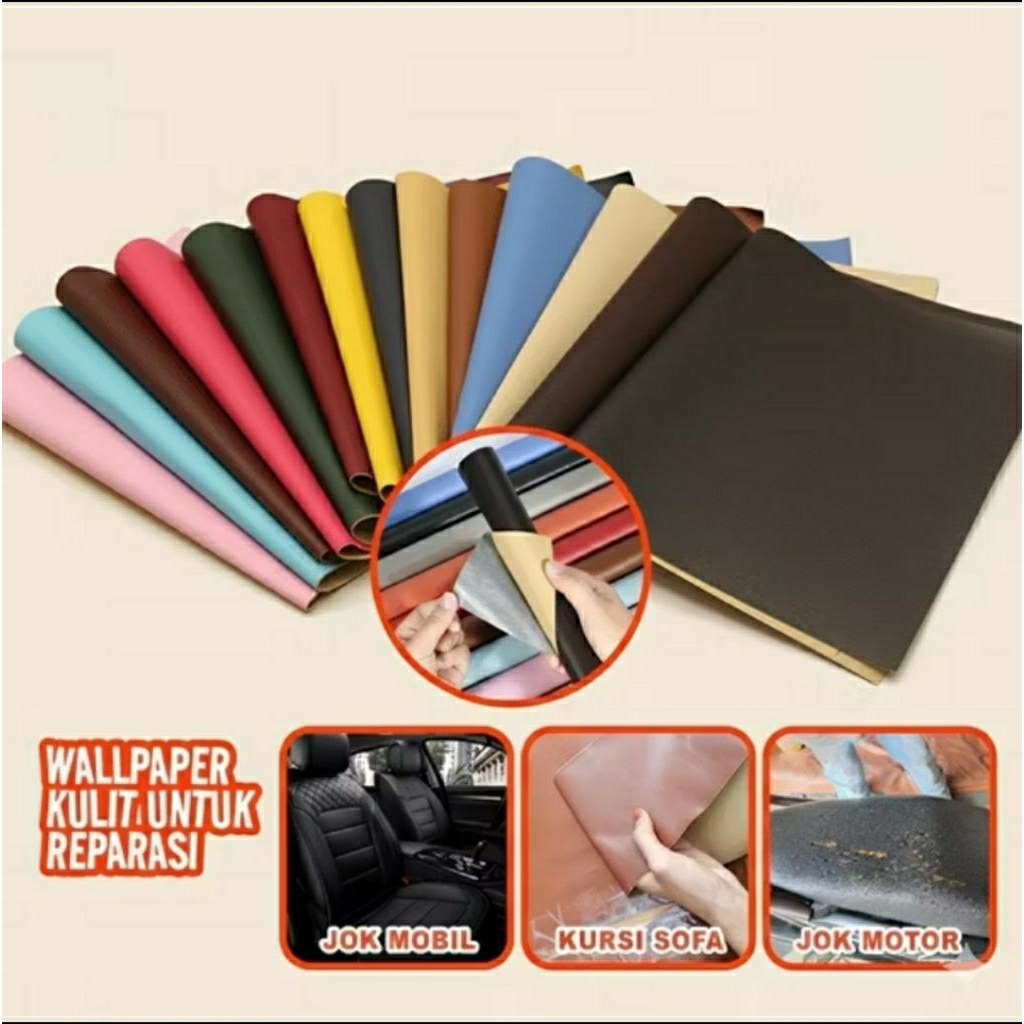 STICKER KULIT SOFA PERBAIKAN DIRI STICKER KULIT REPASARI COVER REPAIR STIKER KULIT JOK MOTOR MOBIL S