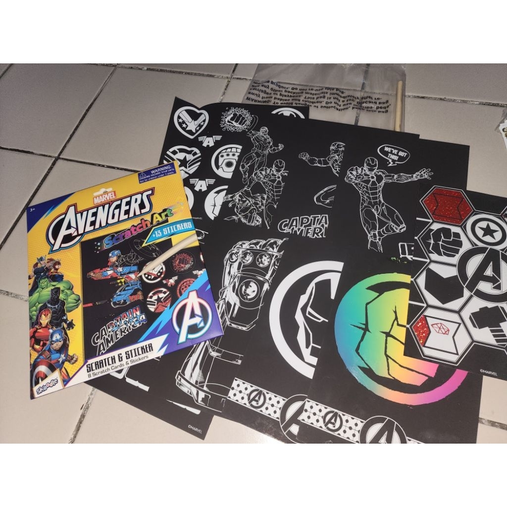 Marvel Games Scratch Art Scribble Toys Kingdom