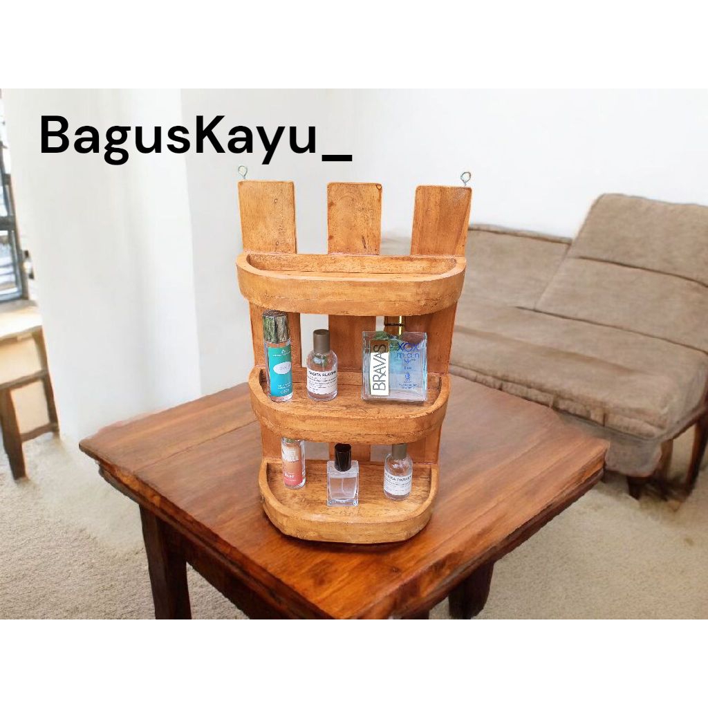 rak kosmetik - rak kosmetik kayu - rak kosmetik tingkat - rak kosmetik aesthetic