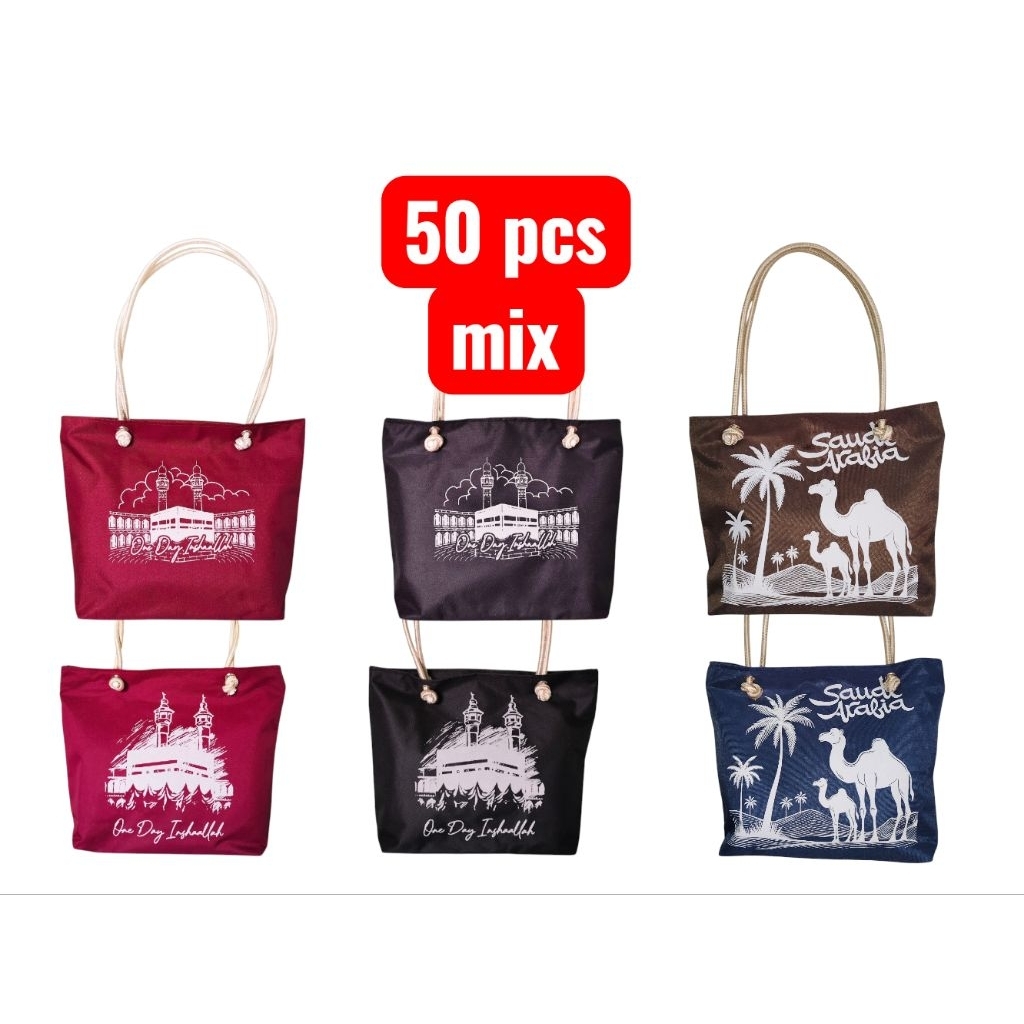 Abizartas Paket Hemat Tas Oleh Oleh Haji Dan Umroh Totebag Suvenir Haji Dan Umroh