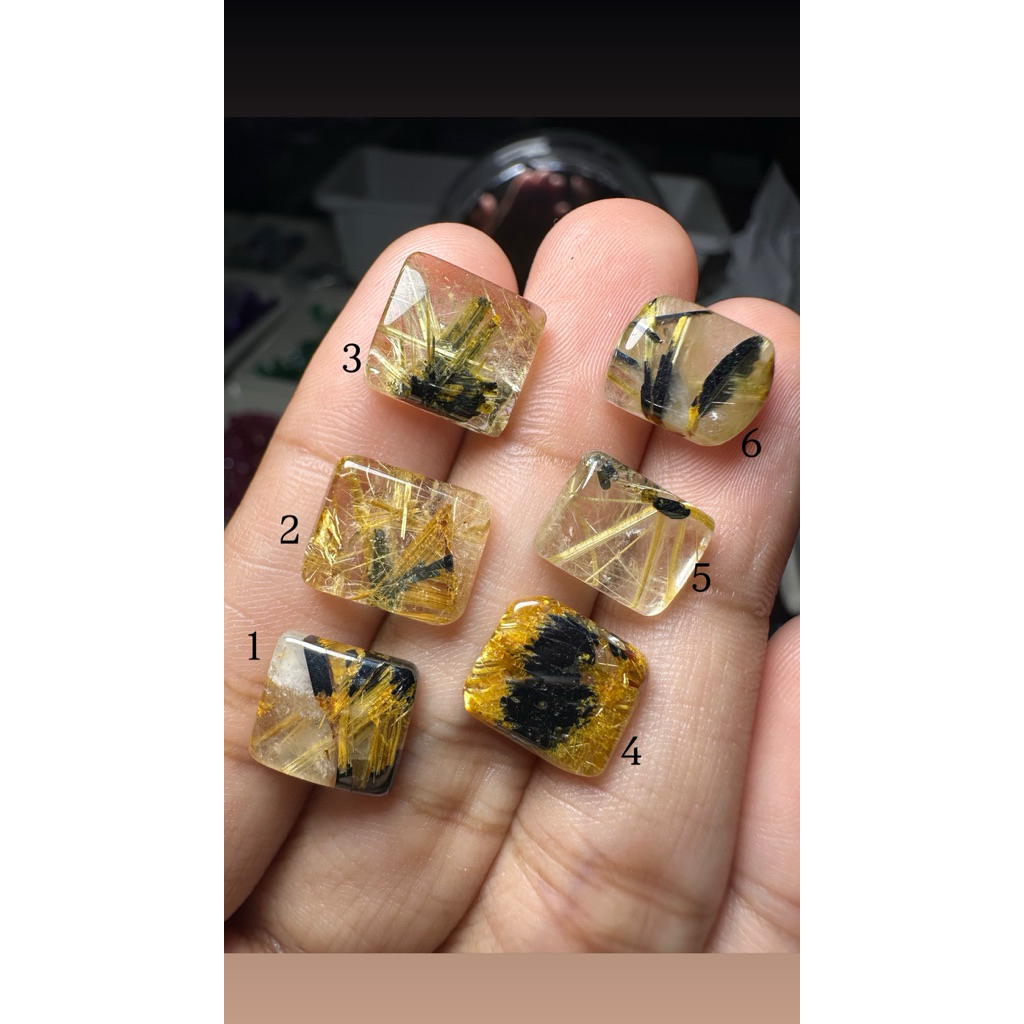 Kecubung Rambut Emas Rutil Hq