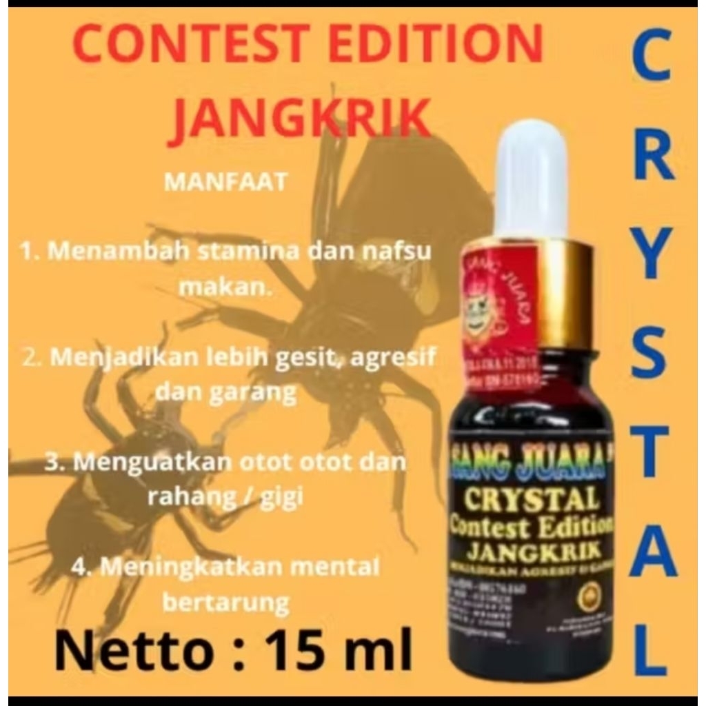 CONTEST EDITION JANGKRIK VITAMIN JANGKRIK LOMBA KONTES  PREMIUM 15 ML