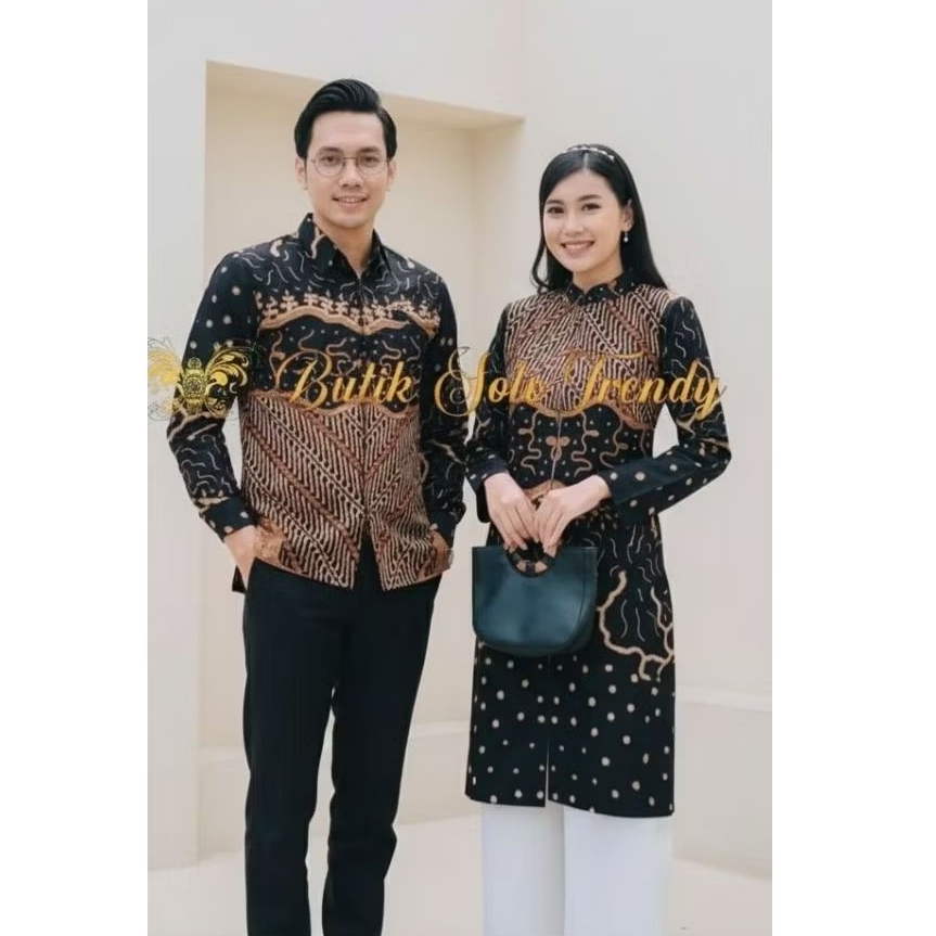 Batik Solo Trendy - Batik Couple Sarimbit Afika - Batik Couple Premium - Batik Sarimbit keluarga