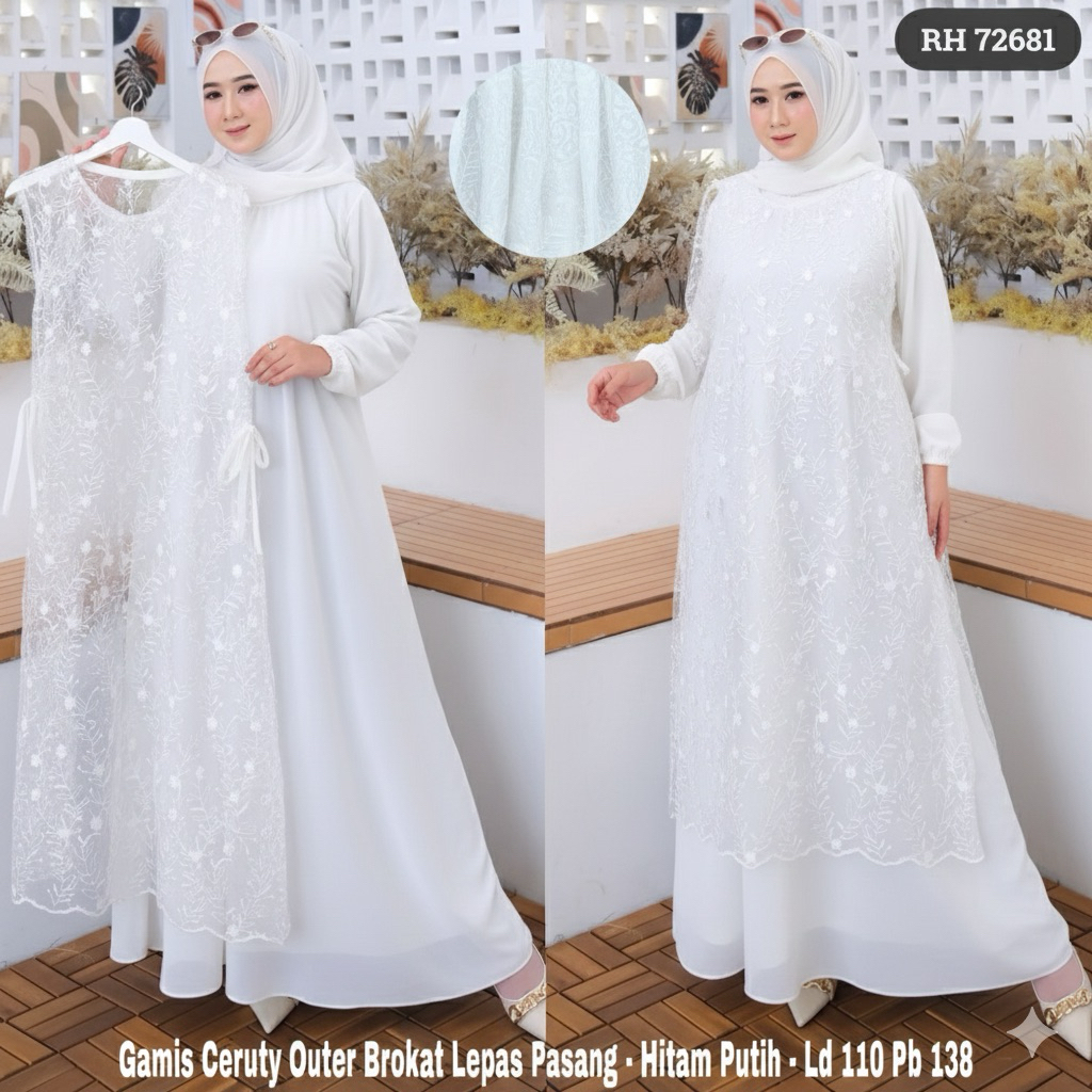 Gamis Brukat  Outer Lepas