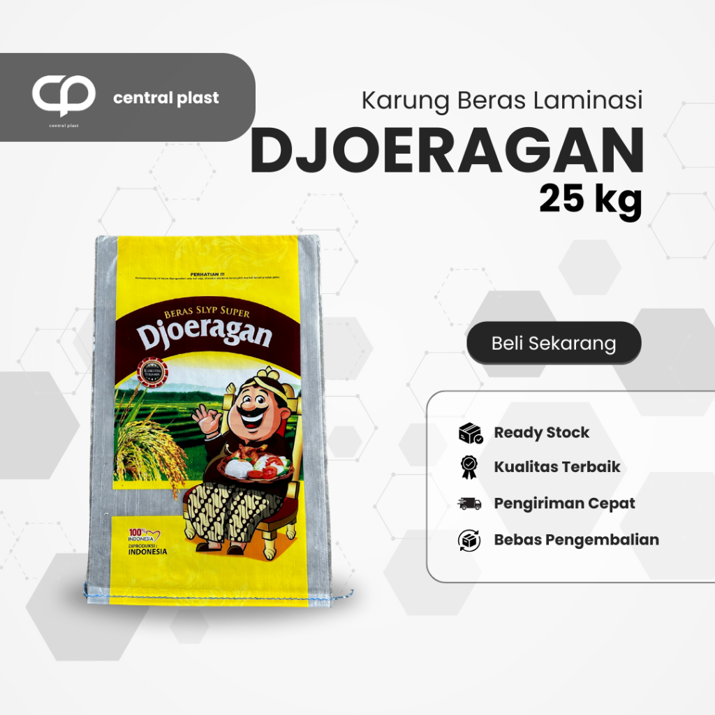 Karung Beras Laminasi 25 kg Cap Djoeragan Juragan