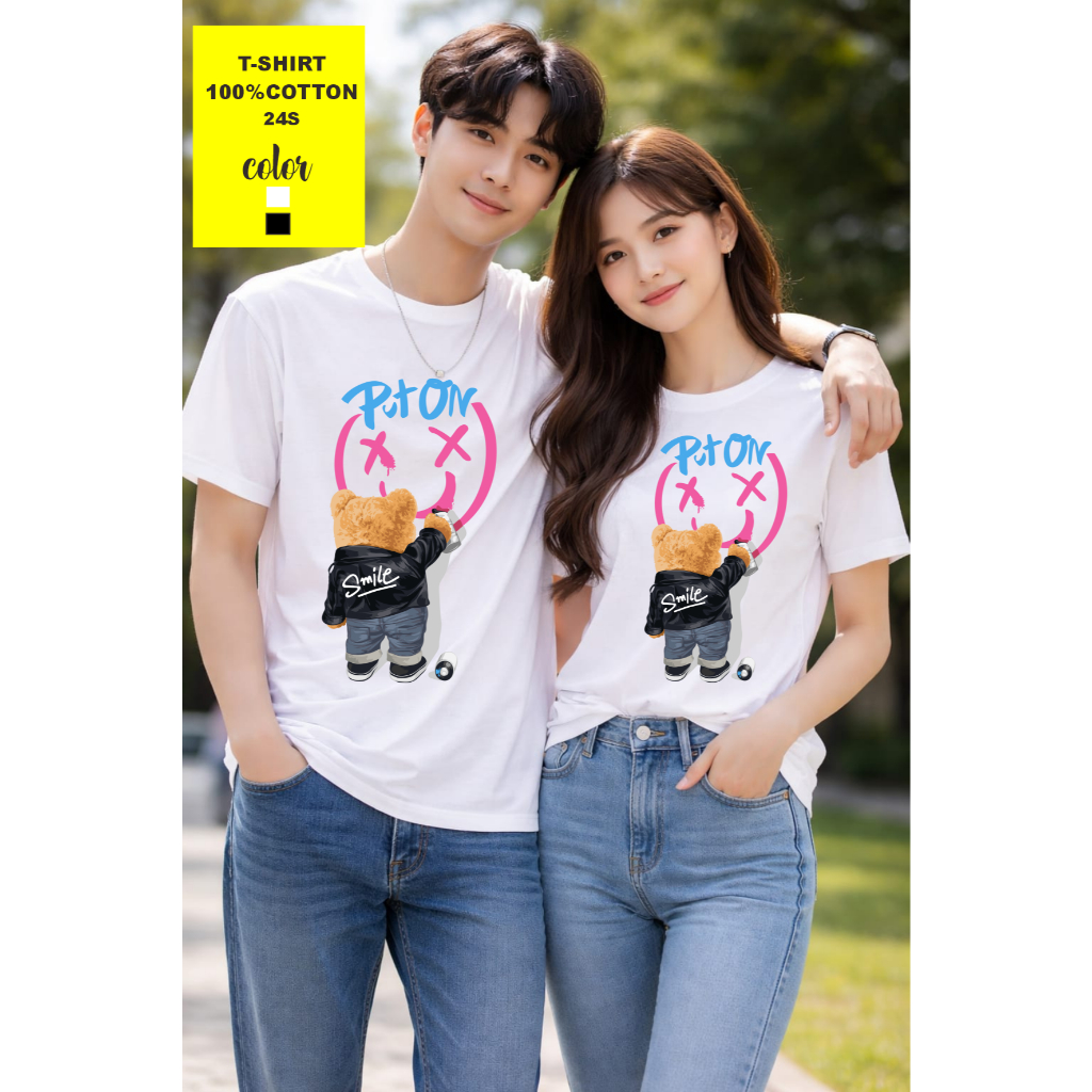 T-SHIRT kaos destro kos oblong gambar boneka teddy bear kaos dewasa pria wanita