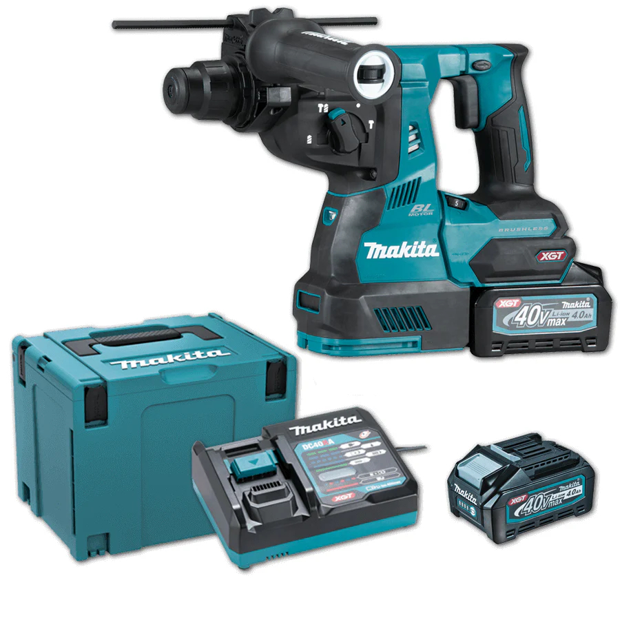 Makita Mesin Bor Bobok Beton Baterai 40 Volt HR003GM201 Cordless Rotary Hammer Drill 40V HR 003 Set