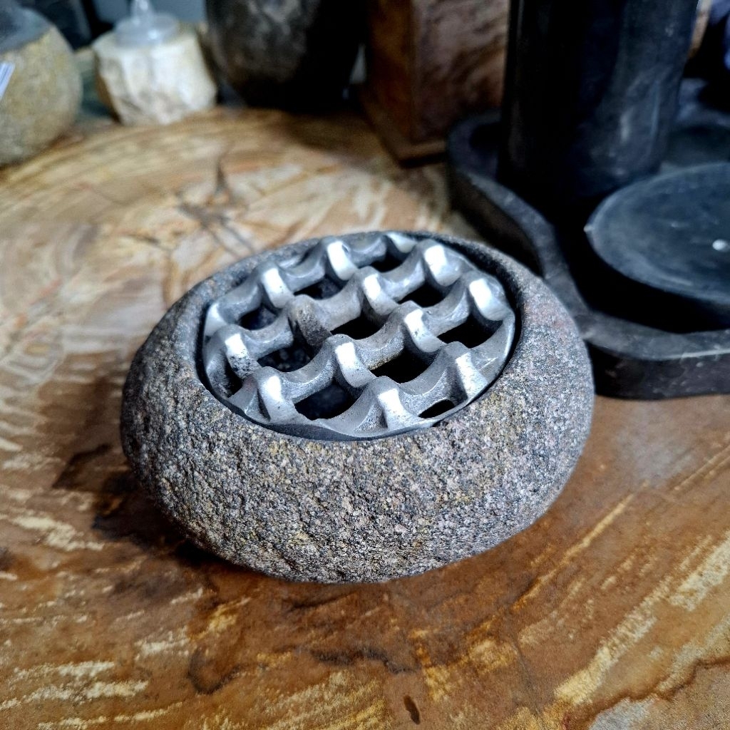 asbak  batu alam model estetik