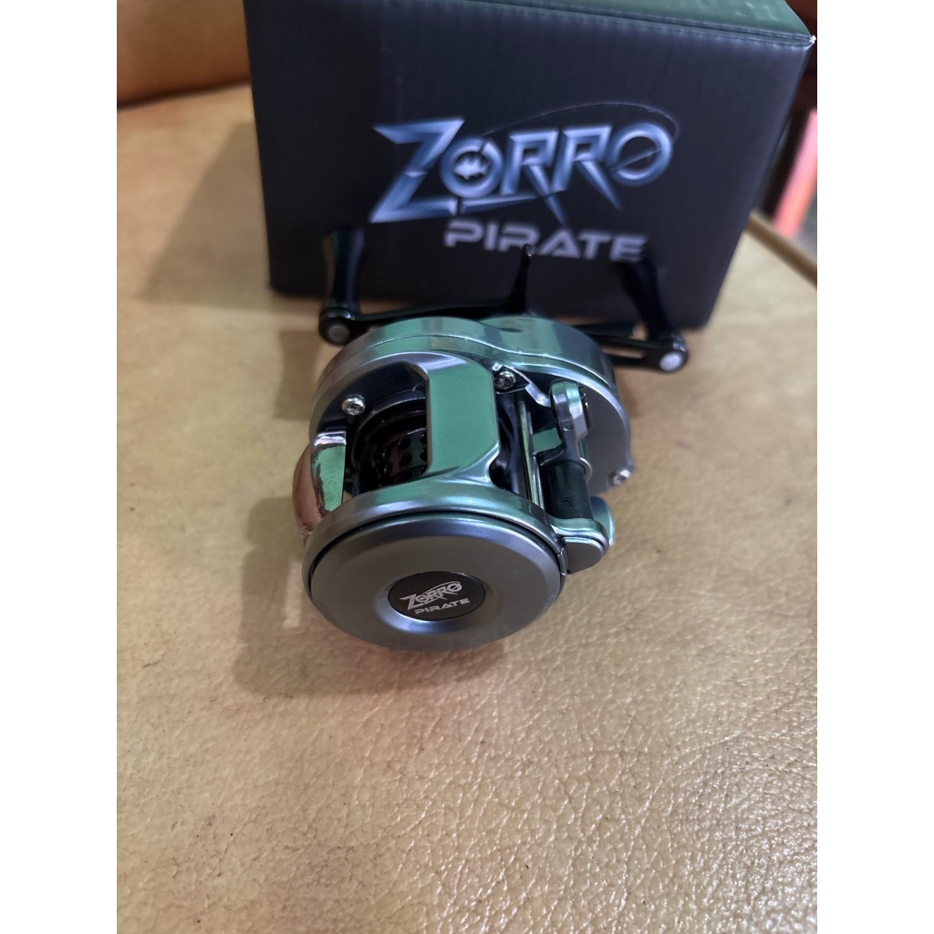 reel bc round zorro pirate weight 126g drag cliker handle kiri