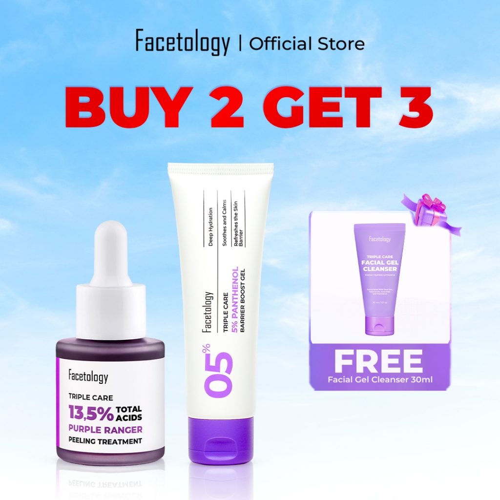 [LIVE] Facetology Bundling Triple Care 13,5% Total Acids Purple Ranger Peeling Treatment Peeling Ser