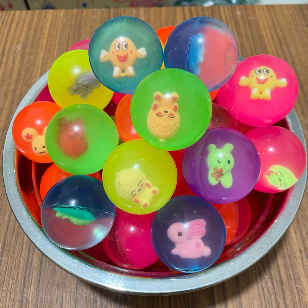 5 Pcs Bola Bekel Motif Boneka Uk 40mm / Bola Bekel Jumbo