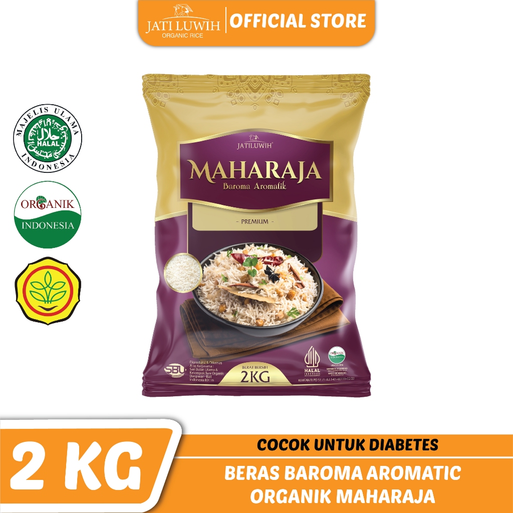 Jatiluwih Beras Baroma Aromatik Organik 2kg - Beras Baroma Organik Jatiluwih 2kg