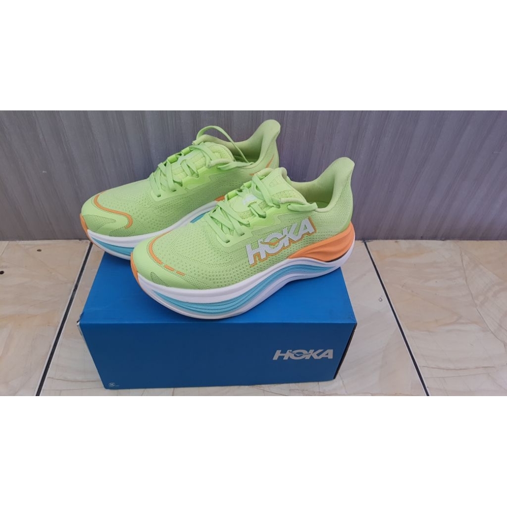 [PRELOVED] Sepatu HOKA Skyward Running Women Green ORIGINAL