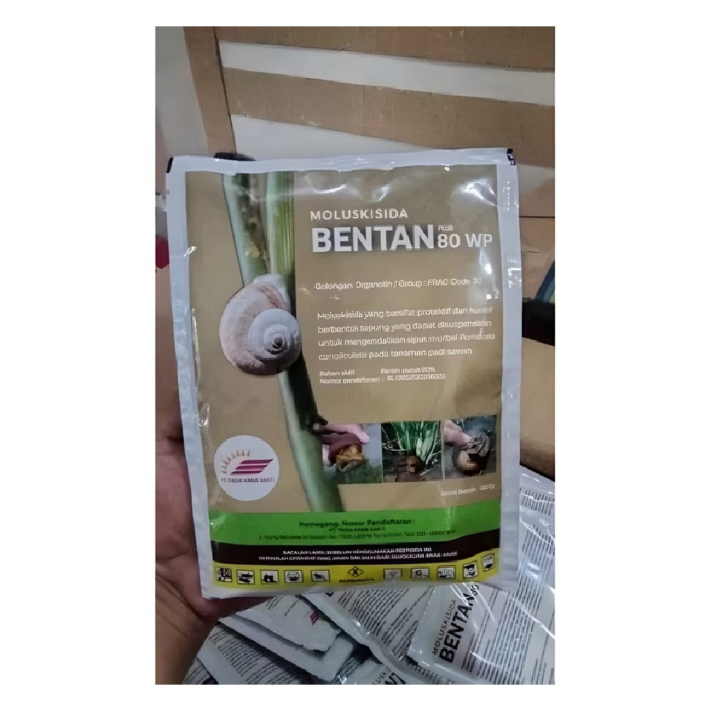 Moluskisida BENTAN 80 WP coklat 100gr bahan aktif fentin asetat 80%
