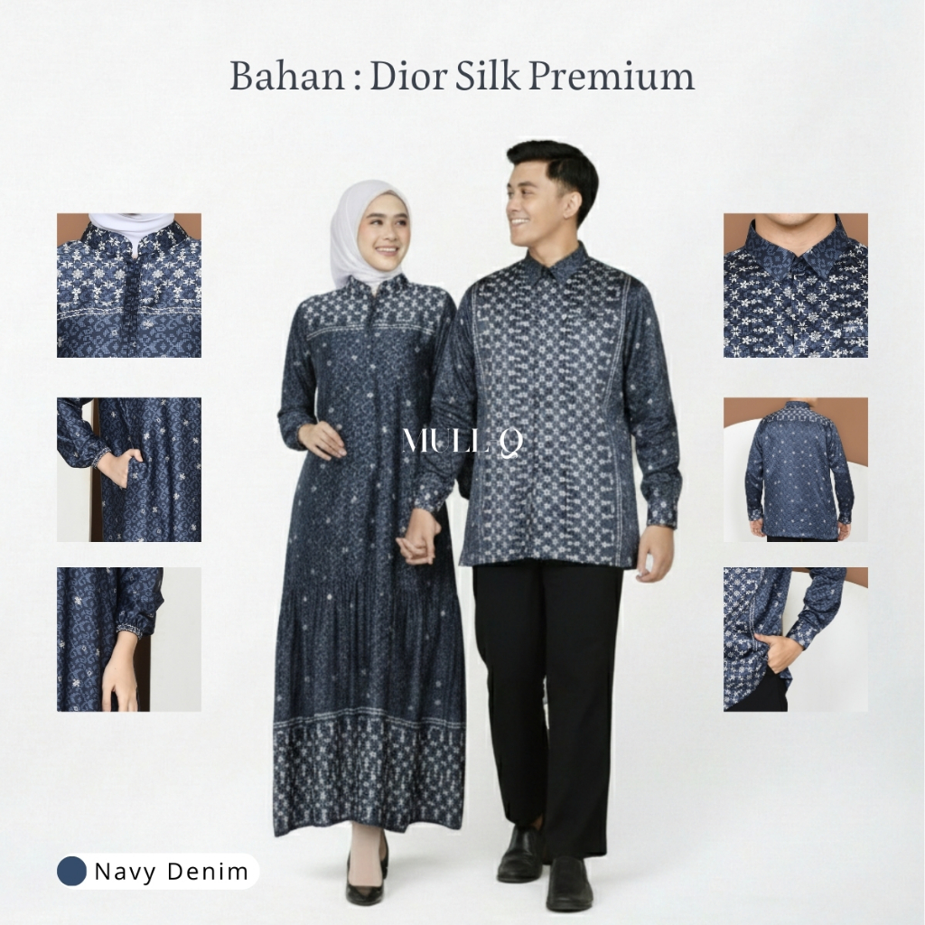 Baju Couple Pasangan Batik Etnik Dior Silk – Serasi & Elegan | Kondangan | Keluarga | Prewedding